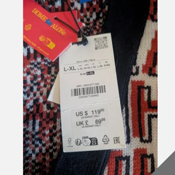 Zara Home Alone Logo Wool blend knit Jacket Cardigan NWT - Picture 12 of 16